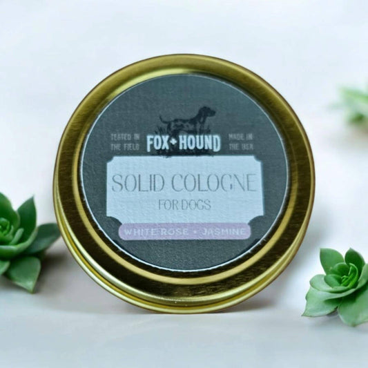 White Rose and Jasmine by Fox + Hound | 1 oz. Solid Dog Cologne