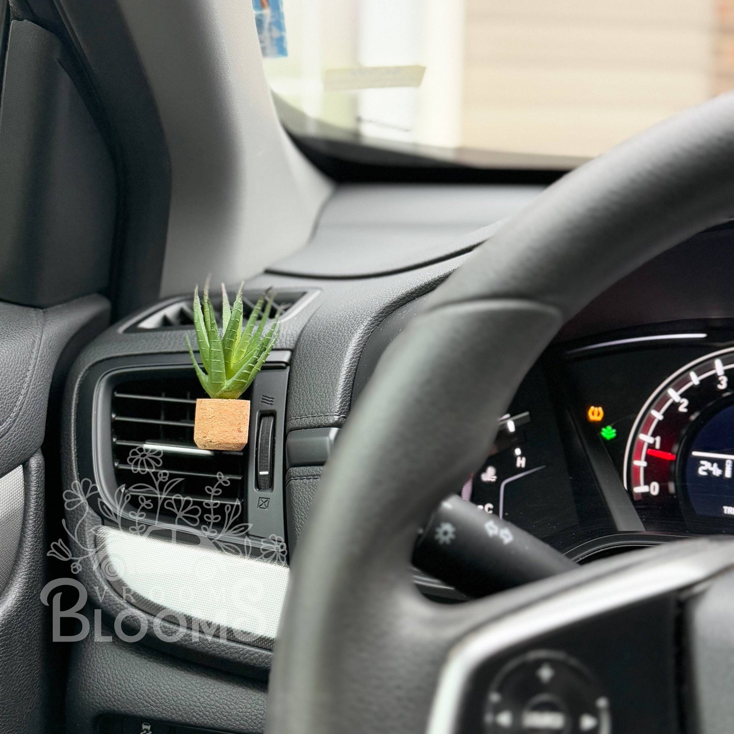 Botanical Spa: Tall Aloe Vera Vent Clip Car Air Freshener Diffuser (Reuseable)