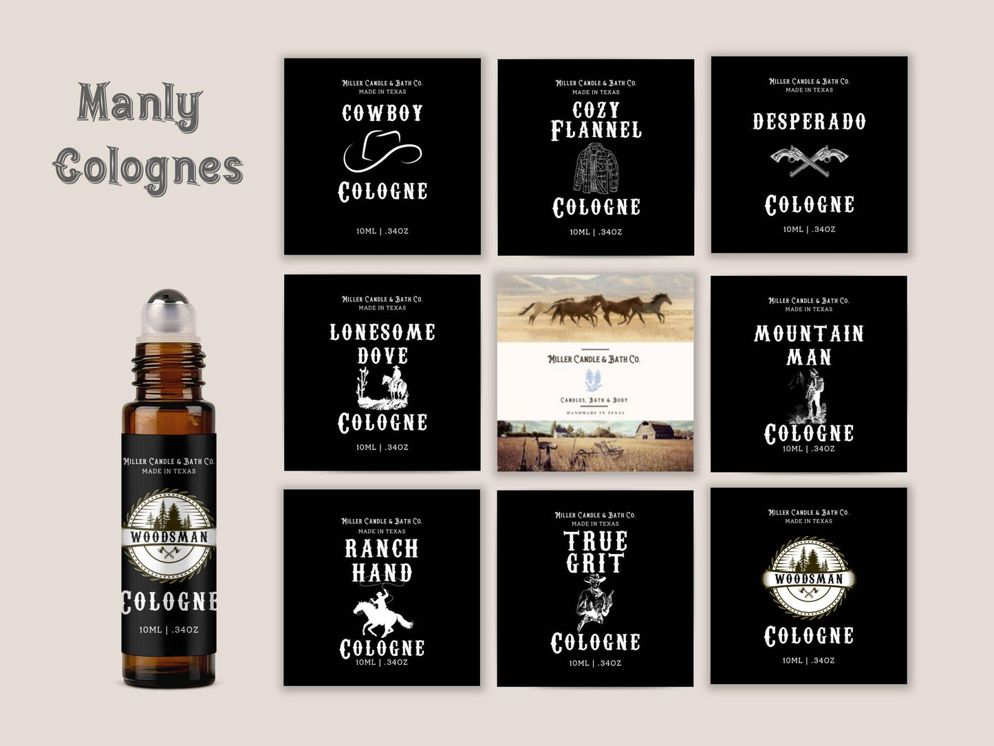 Mountain Man by Miller Bath Co. | 10ml Roll-On Cologne