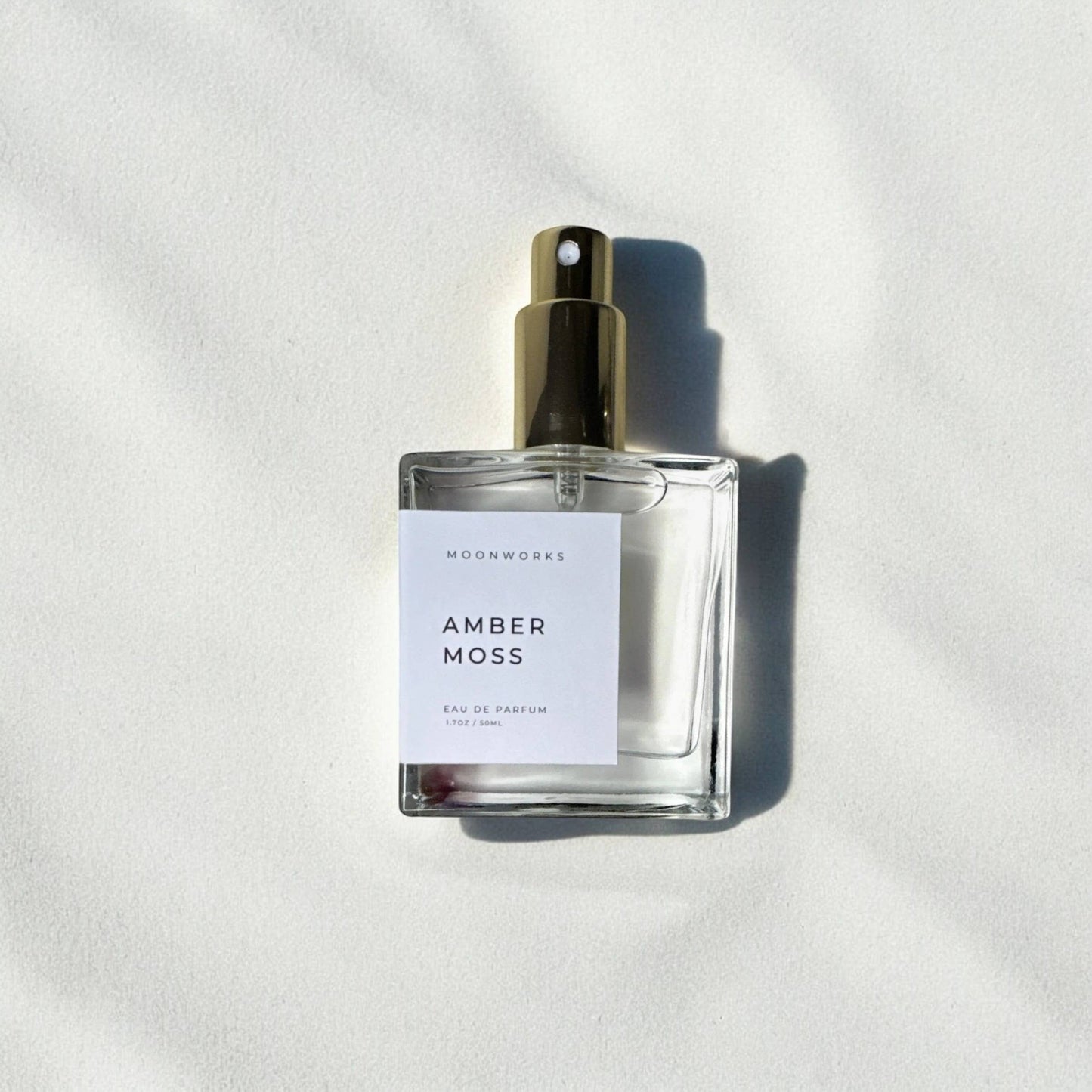 Moon Works Amber Moss 1.7 oz. EDP Spray on White