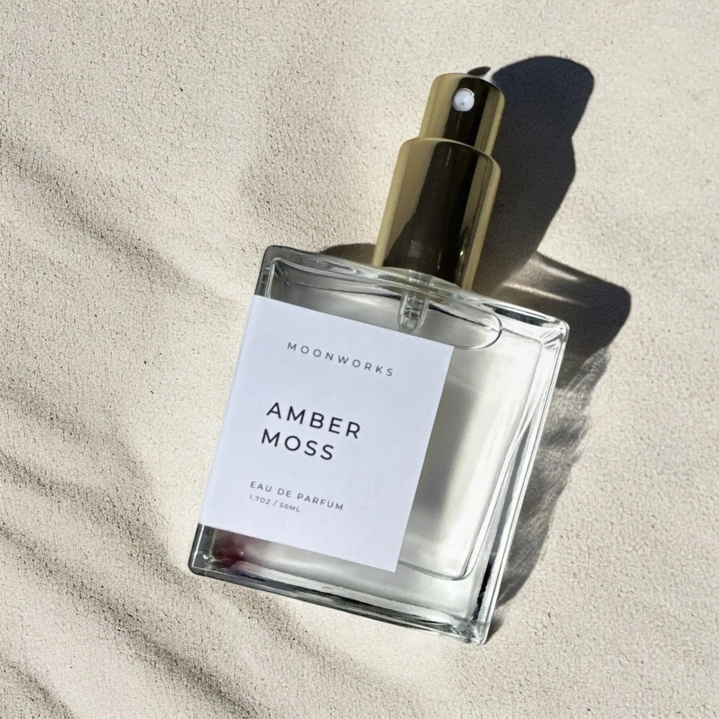 Moon Works Amber Moss 1.7 oz. EDP Spray on Sand