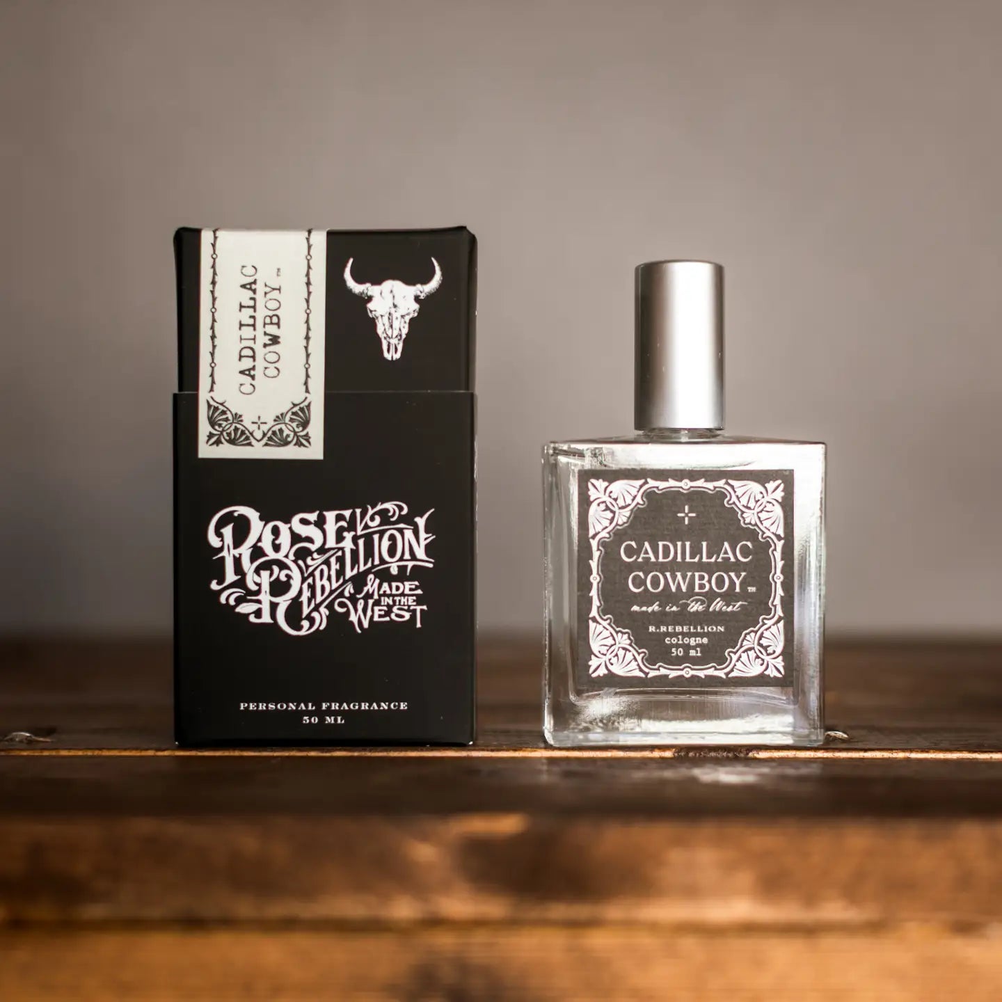 RRebellion Cadillac Cowboy Cologne Spray Box Bottle