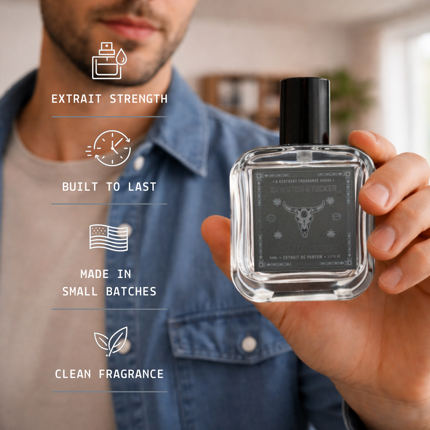 Hurytt Reserve by Bawston & Tucker | 1.7 oz. Extrait de Parfum Cologne Spray