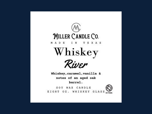 Whiskey River by Miller Candle Co. - 8 oz. Candle