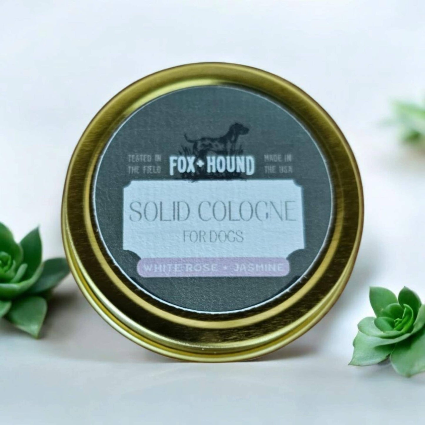 White Rose and Jasmine by Fox + Hound | 1 oz. Solid Dog Cologne