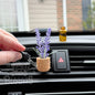 White Birch: Lavender Flower Vent Clip Car Air Freshener (Reusable)
