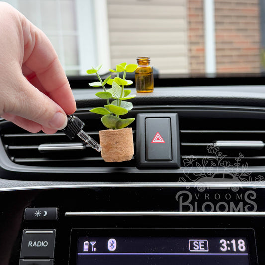 Driftwood: Eucalyptus Plant Vent Clip Car Air Freshener (Reusable)