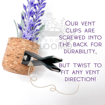 Blue Ridge Breeze: Eucalyptus Plant Vent Clip Car Air Freshener (Reusable)