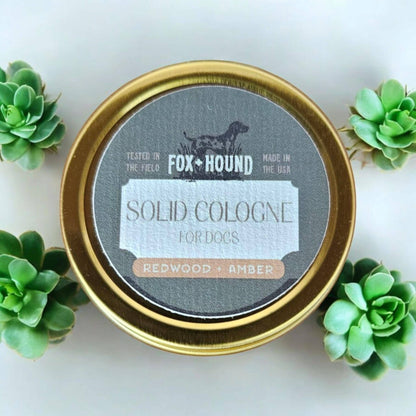 Redwood and Amber by Fox + Hound | 1 oz. Solid Dog Cologne