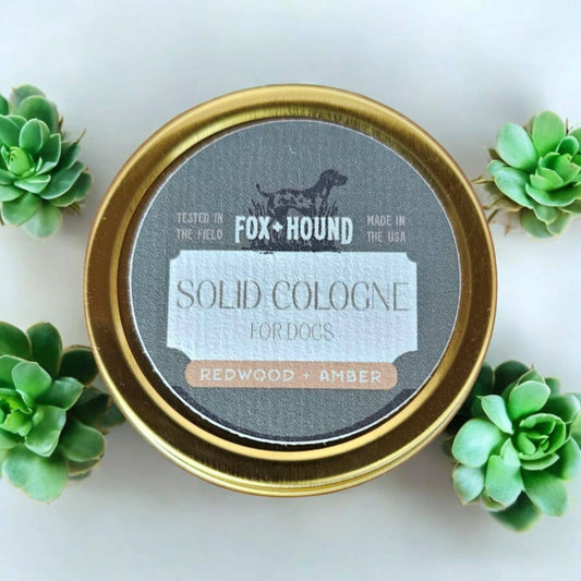 Redwood and Amber by Fox + Hound | 1 oz. Solid Dog Cologne
