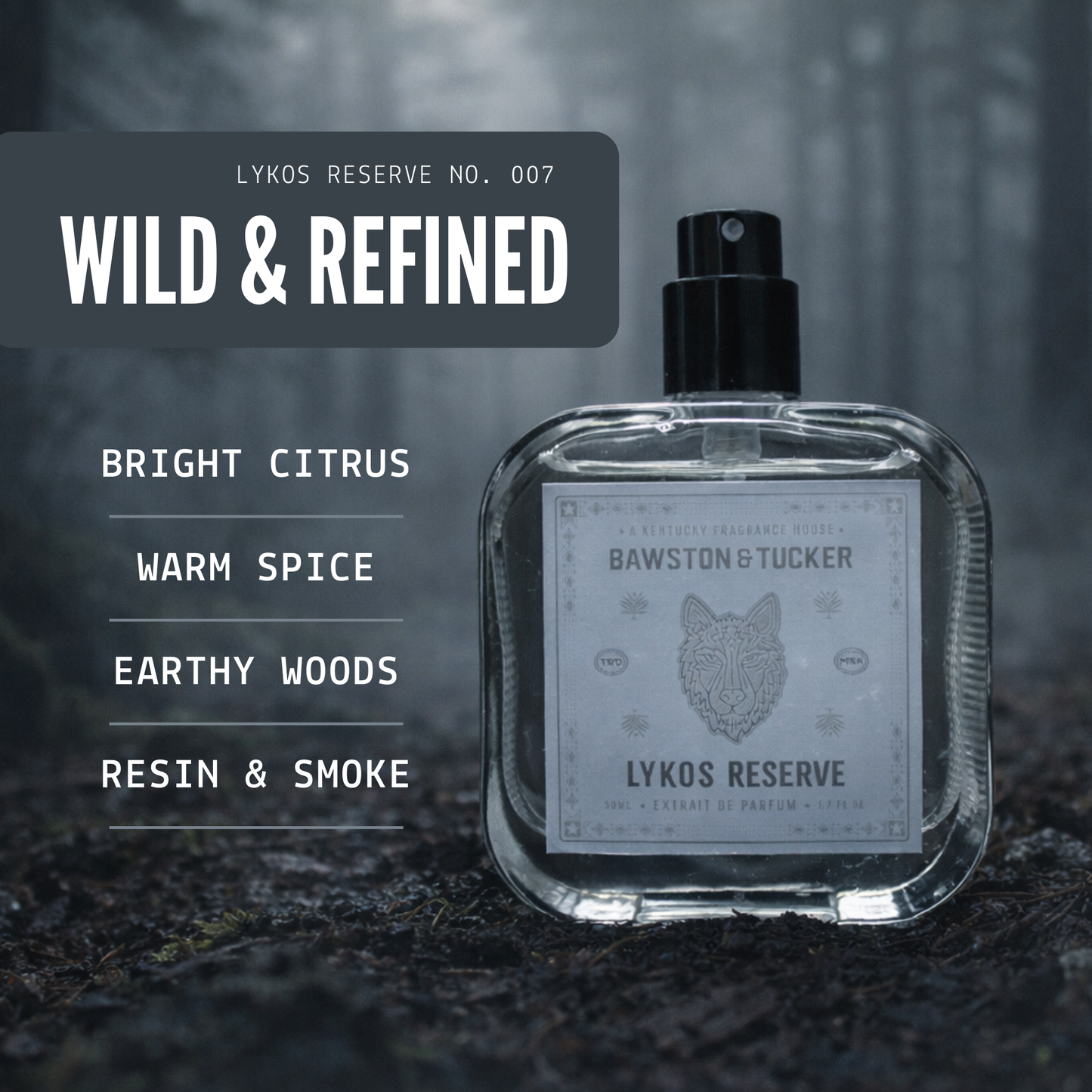 Lykos Reserve by Bawston & Tucker | 1.7 oz Extrait de Parfum Cologne Spray