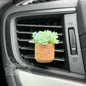 Aqua Succulent Vent Clip Car Air Freshener Diffuser (Reusable)