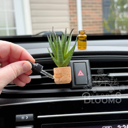 Botanical Spa: Tall Aloe Vera Vent Clip Car Air Freshener Diffuser (Reuseable)
