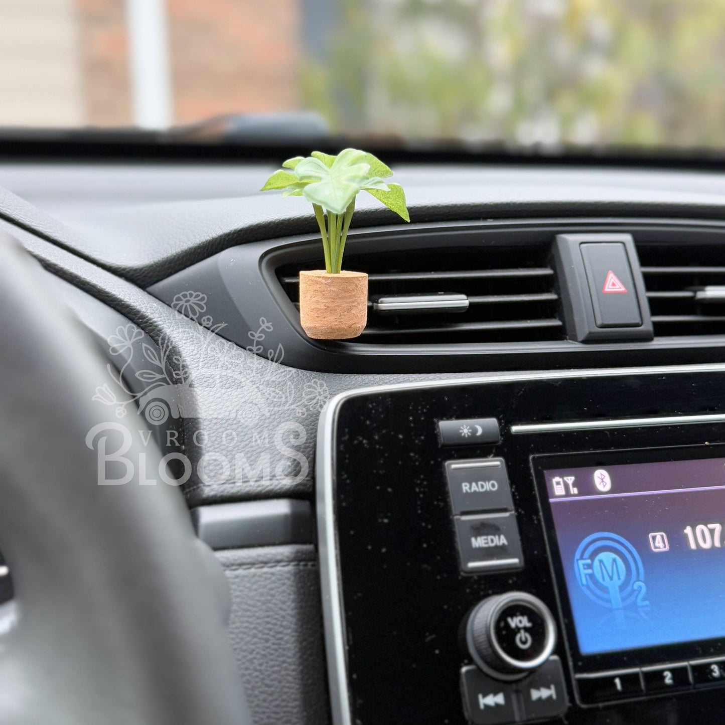 Coconut Mango: Monstera Vent Clip Car Air Freshener Diffuser (Reusable)