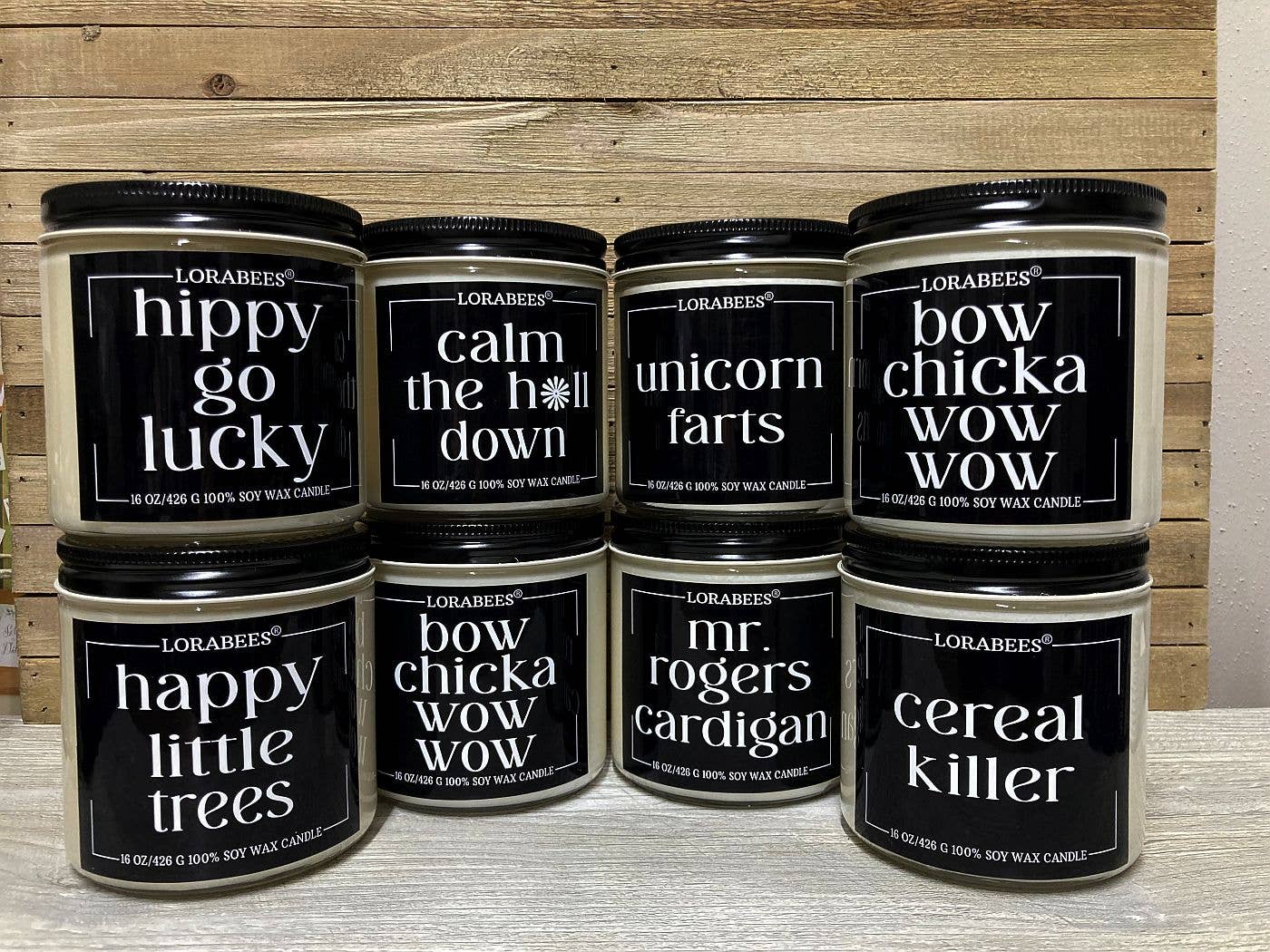 Unicorn Farts by Lorabees - 16 oz glass jar candle