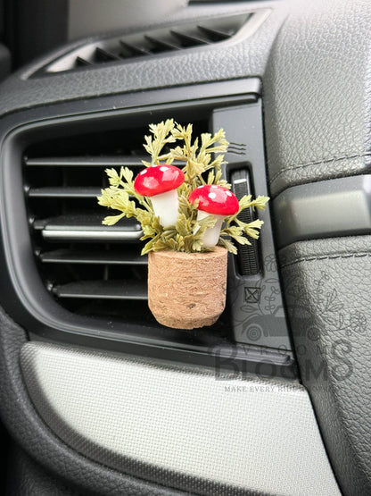 Book Boyfriend: Mushroom Vent Clip Car Air Freshener Diffuser (Reusable)