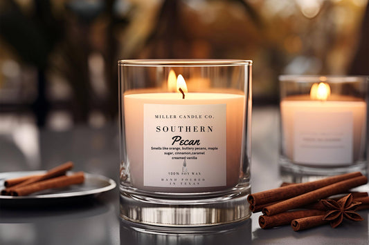 Southern Pecan by Miller Candle Co. - 8 oz. Candle