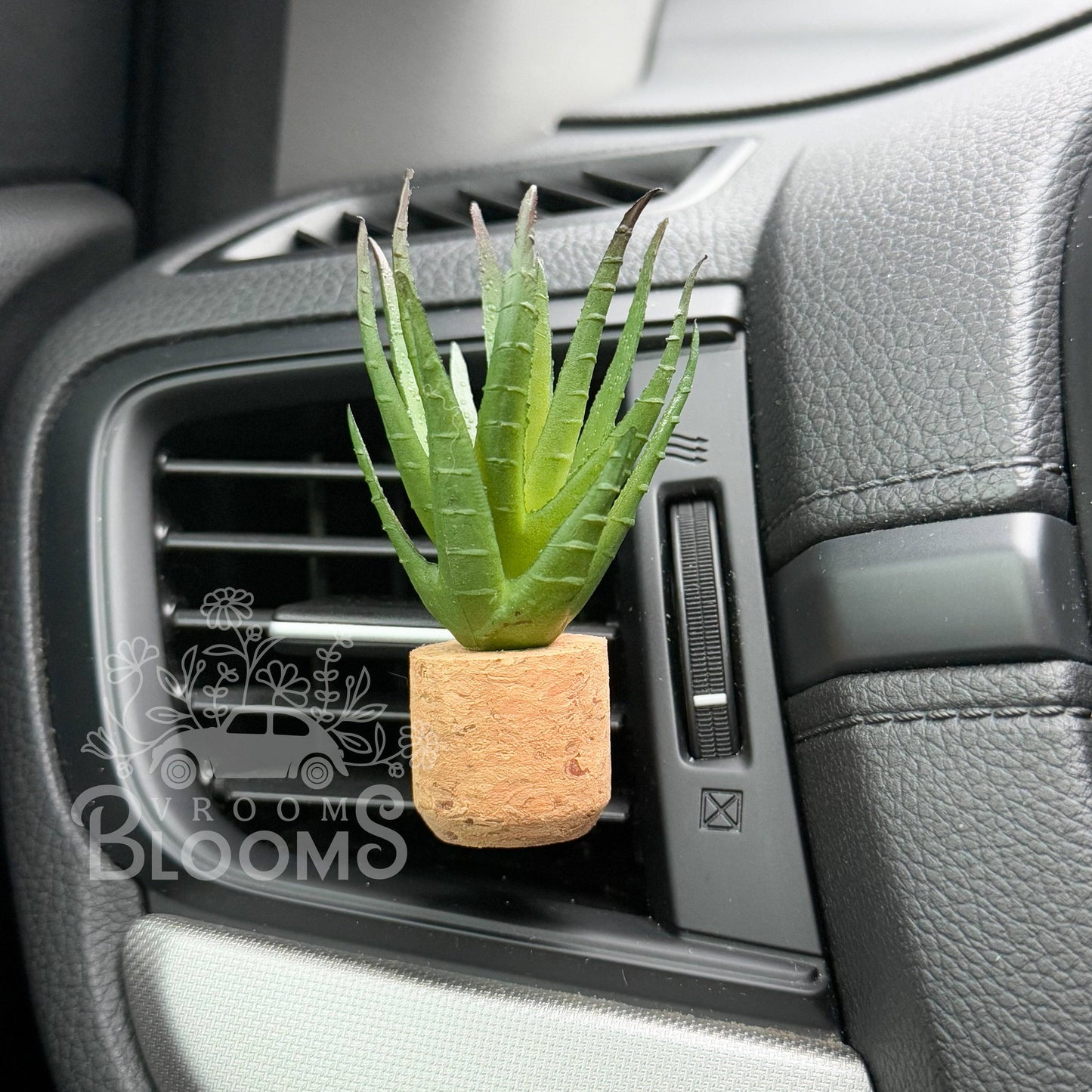 Botanical Spa: Tall Aloe Vera Vent Clip Car Air Freshener Diffuser (Reuseable)