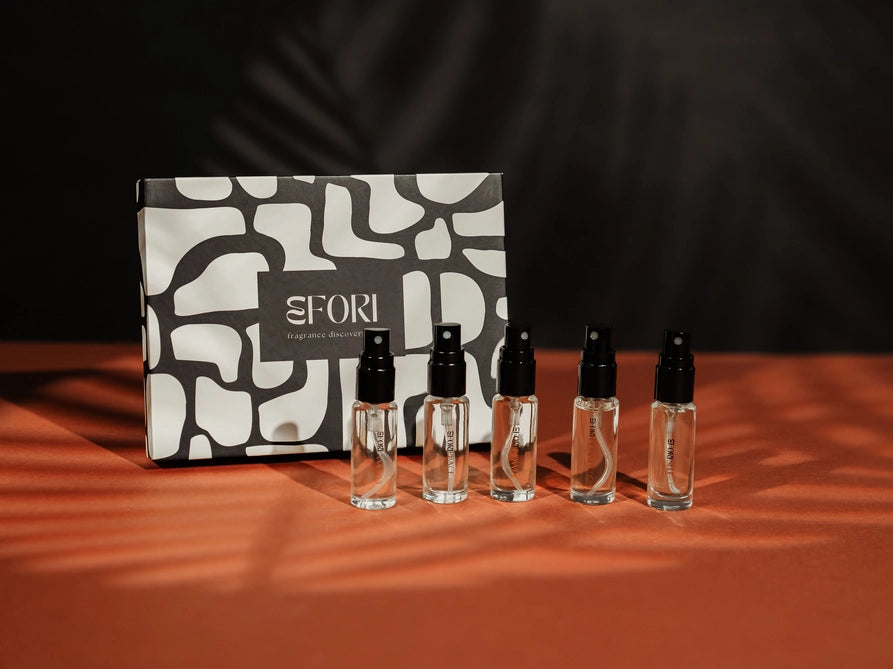 Efori Discovery Set Perfume Spray Box Bottles