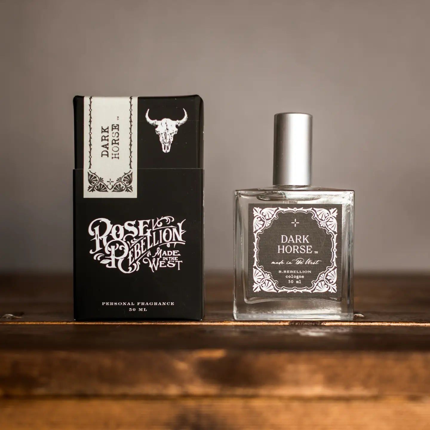 RRebellion Dark Horse Cologne Spray Bottle Box