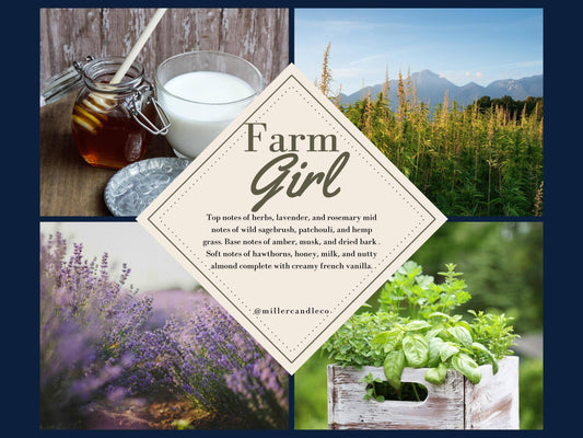 Farm Girl by Miller Candle Co. - 8 oz. Candle