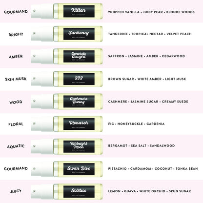 West Clay Perfume Discovery Set | 9 Nontoxic 2 mL Perfumes