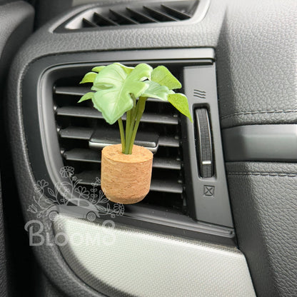 Coconut Mango: Monstera Vent Clip Car Air Freshener Diffuser (Reusable)