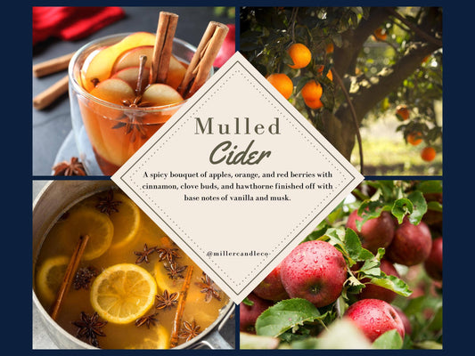 Mulled Cider by Miller Candle Co. 8 oz. Candle