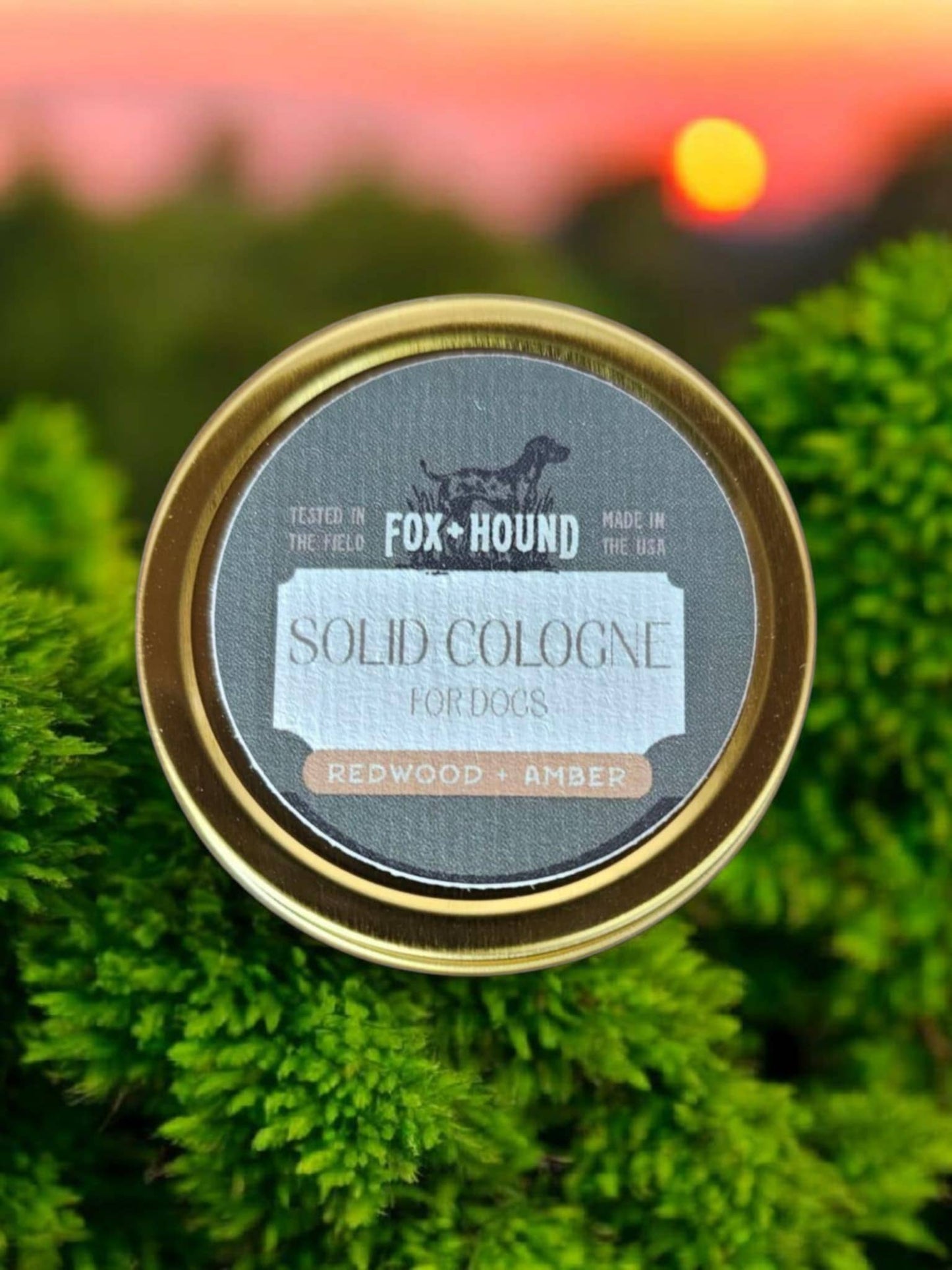 Redwood and Amber by Fox + Hound | 1 oz. Solid Dog Cologne