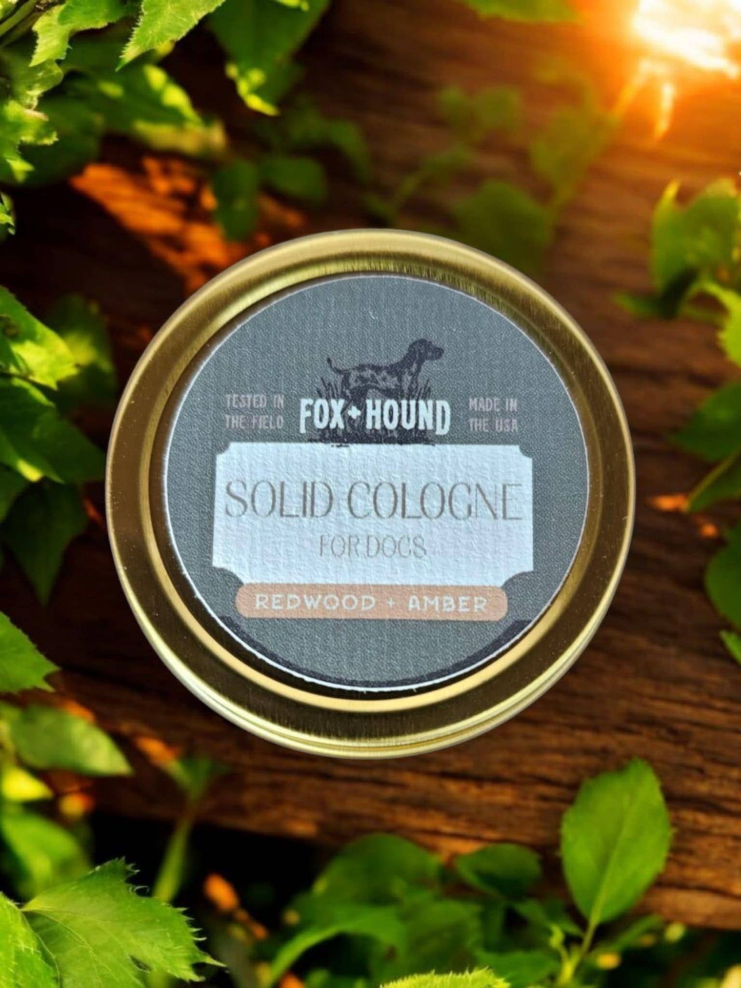 Redwood and Amber by Fox + Hound | 1 oz. Solid Dog Cologne